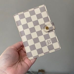 💯 Authentic Louis Vuitton Damier Azur PM Agenda🤍